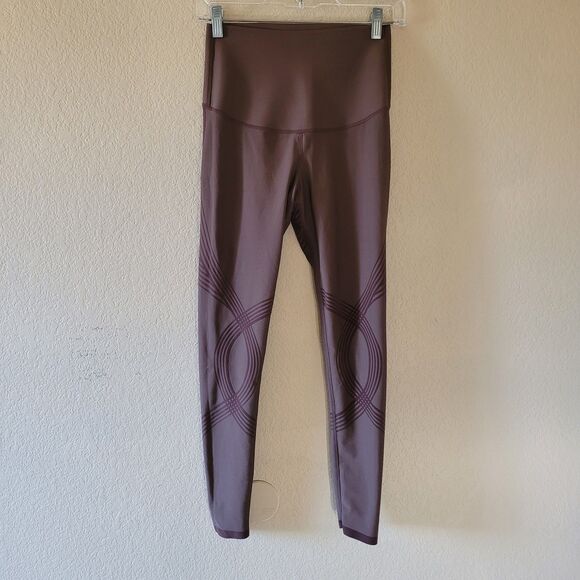 Fanka Womens Compression Body Sculpt Leggings High Rise Brown Reversible Small - Picture 1 of 8